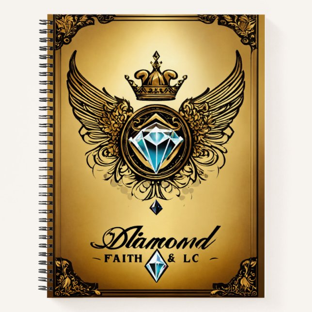 Crystal Eagle Transformation Notebook Notizbuch (Vorderseite)