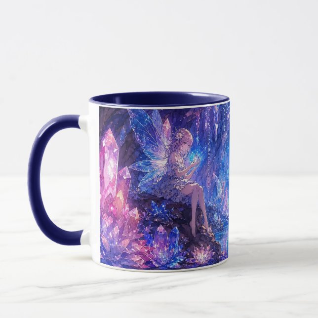 Crystal Fairy Cave Fantasy Accent Tasse (Links)