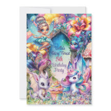 Crystal Fairy Waldparty-Einladung