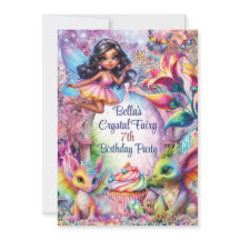 Crystal Fairy Waldparty-Einladung