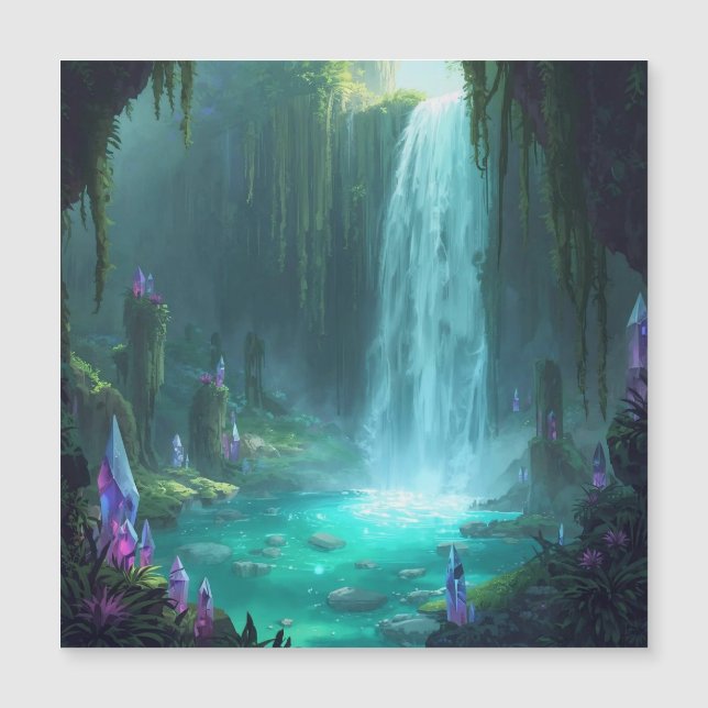 Crystal Falls of the Hidden Realm Magnetkarte (Vorderseite)