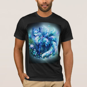 Crystal Fantasy Fox Art Herren T-Shirt