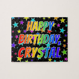 "CRYSTAL" First Name, Fun "HAPPY BIRTHDAY"