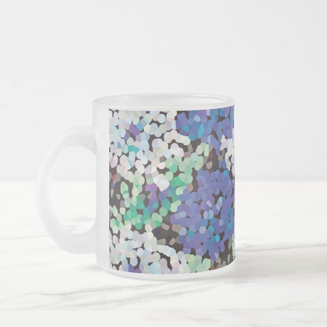 Crystal Floral Blooms Mattglastasse (Links)