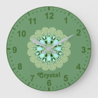 CRYSTAL~ Fraktal Muster Grüne Farbtöne ~