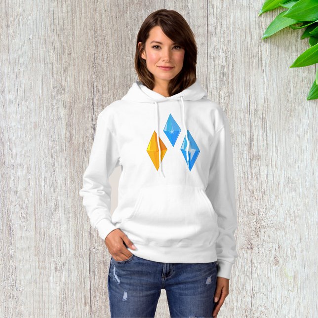 Crystal Gems Womens Hoodie (Von Creator hochgeladen)