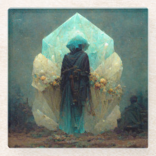 Crystal Guardian Alien SciFi Fantasy Glasuntersetzer