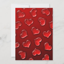 Crystal Hearts Invitation de la Saint Valentin