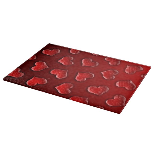 Crystal Hearts Pattern Schneidebrett (Ecke)