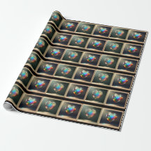 Crystal Hearts Wrapping Paper