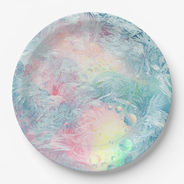 Crystal Ice Colors Pappteller (Vorderseite)