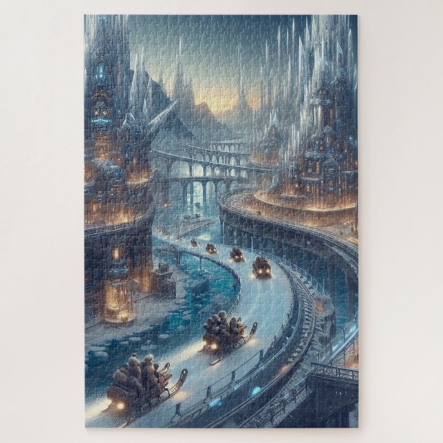 Crystal Ice World Fantasy Art (Vertikal)