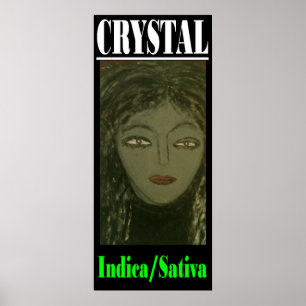 CRYSTAL INDICA SATIVA POSTER