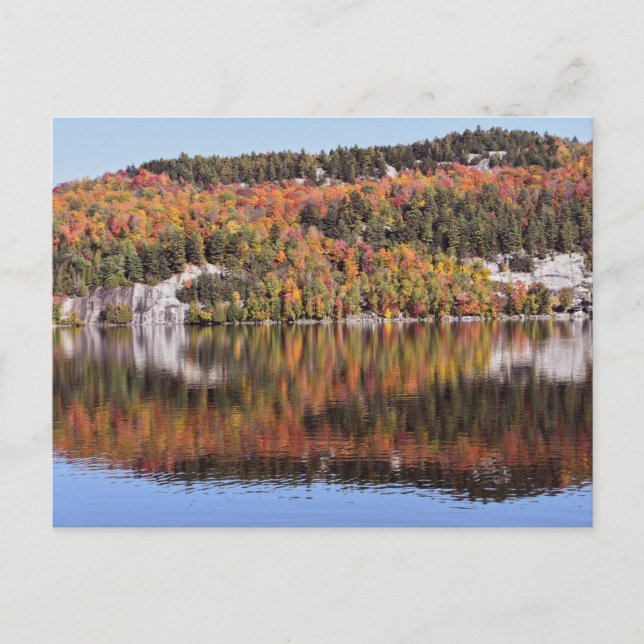 Crystal Lake Reflections, Vermont Postkarte (Vorderseite)