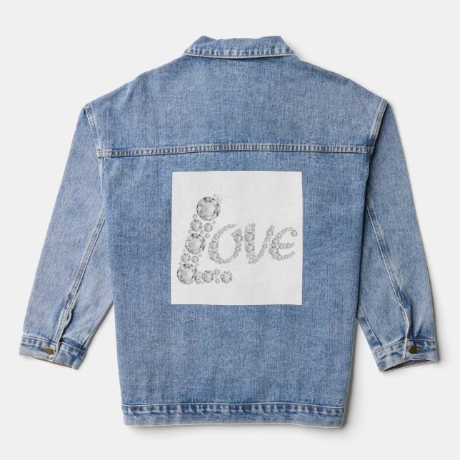 Crystal Liebe Denim Jacket Jeansjacke (Rückseite)