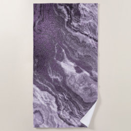 Crystal Lila Agate | Moody Marbled Stone Strandtuch