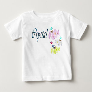 Crystal Mädchen Name, Baby-Body Baby T-shirt