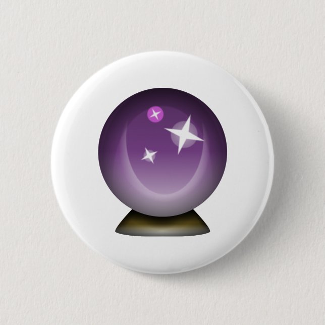 Crystal Magic Ball - Emoji Button (Vorderseite)