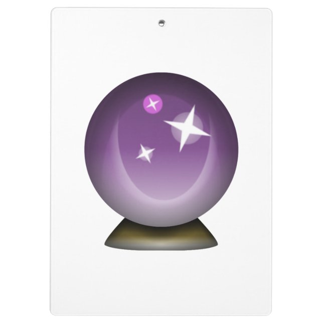 Crystal Magic Ball - Emoji Klemmbrett (Rückseite)