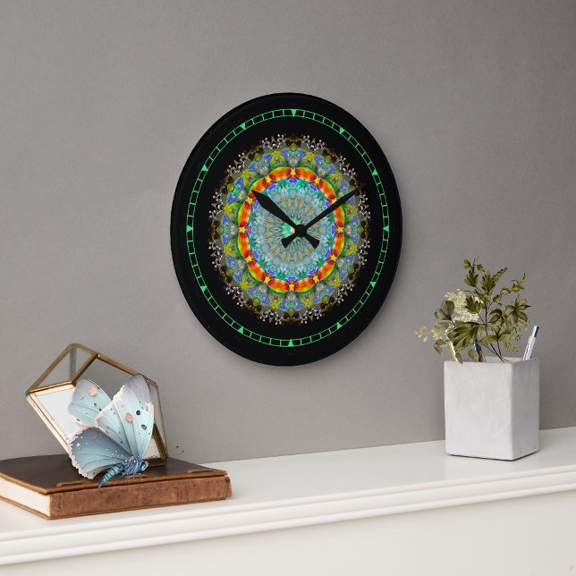 Crystal Mandala Horloge murale (Créateur téléchargé)