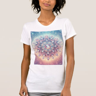 Crystal Mandala Royale — Pastell-Juwelen T-Shirt