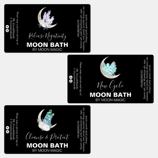Crystal Moon Étiquettes de l'épée de bain (Groupe)