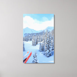 Crystal Mountain Ski Resort, in der Nähe des Mt. R Leinwanddruck