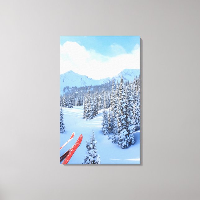 Crystal Mountain Ski Resort, nahe dem Berg Rainier Leinwanddruck (Vorderseite)