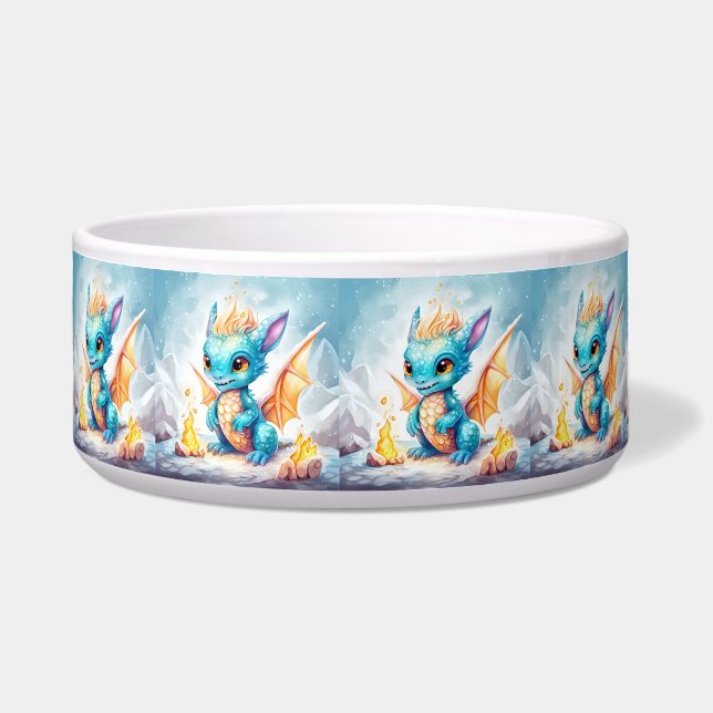 Crystal Niedlich Baby Blue Dragon Napf (Vorderseite)