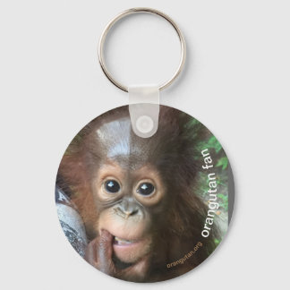 Crystal Orangutan Orphan Gerettet Schlüsselanhänger