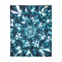 Crystal pattern Ocean Hues Kaleidoscope Pattern