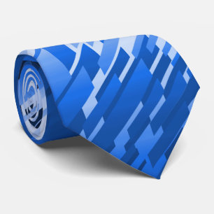 Crystal Prism Striped Spectrum Blue beidseitig Krawatte