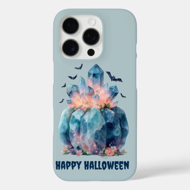 Crystal Pumpkin Halloween iPhone 16 Pro Hülle (Rückseite)