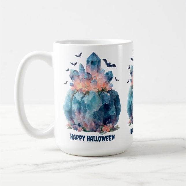 Crystal Pumpkin Halloween Kaffeetasse (Links)