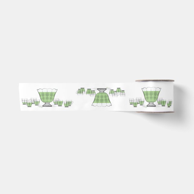 Crystal Punch Bowl Satin Ribbon Satinband (Vorderseite)
