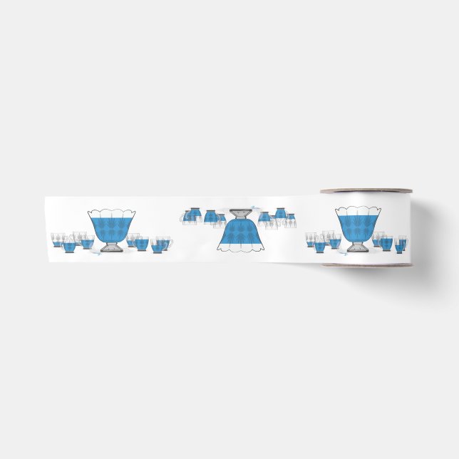 Crystal Punch Bowl Satin Ribbon Satinband (Vorderseite)