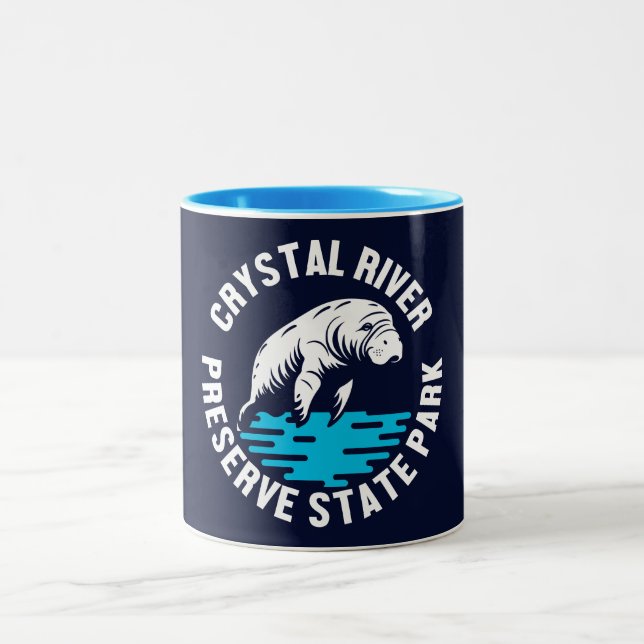 Crystal River Preserve Staat Park Zweifarbige Tasse (Mittel)