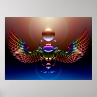 Crystal Scarab von J. Matthew Root Poster
