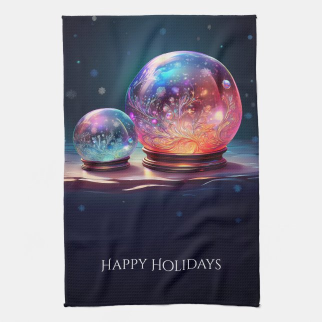 Crystal Snowballs Holiday Kitchen Towel Geschirrtuch (Vertikal)