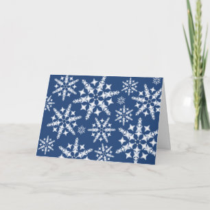 Crystal Snowflake Blizzard Feiertagskarte