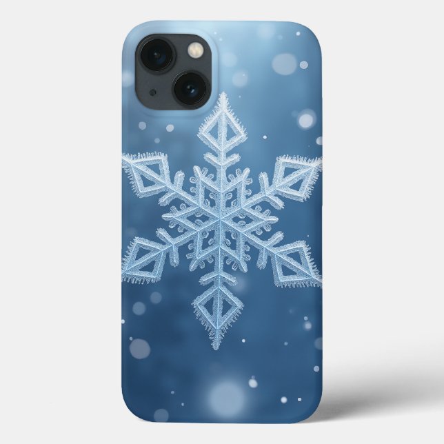 Crystal Snowflake iPhone Case (Rückseite)