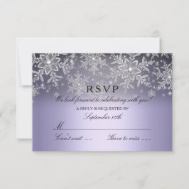 Crystal Snowflake Lila Winter UAWG RSVP Karte