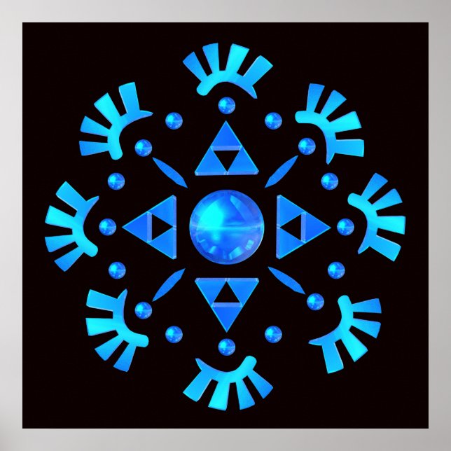 Crystal Snowflake Poster (Vorne)