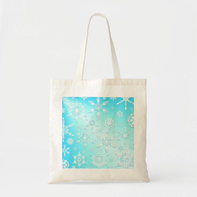 Crystal Snowflakes Bag Tragetasche (Vorne)
