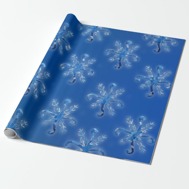 Crystal Snowflakes Geschenkpapier (Ungerollt)