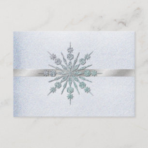 Crystal Snowflakes Mariage d'hiver RSVP