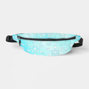Crystal Snowflakes Pattern Bauchtasche