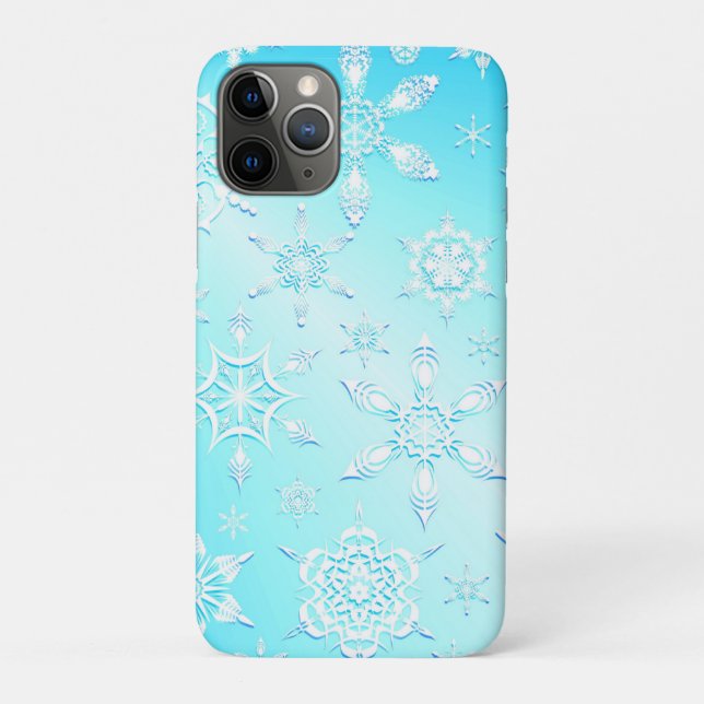 Crystal Snowflakes Pattern Case-Mate iPhone Hülle (Rückseite)