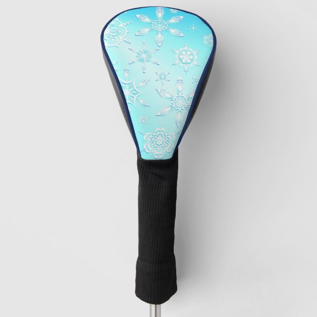 Crystal Snowflakes Pattern Golf Headcover (Vorderseite)