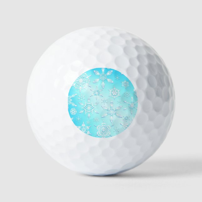 Crystal Snowflakes Pattern Golfball (Vorderseite)